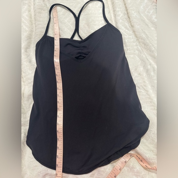 Lululemon Roll Out Black Workout Bra Yoga Tank Top Shirt Sz 6 - Picture 5 of 6